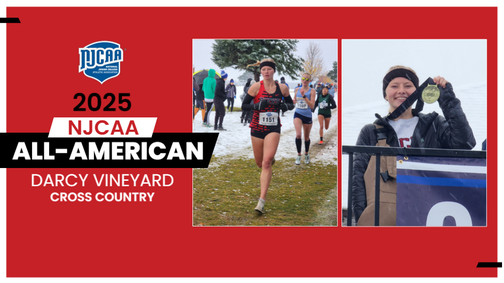 Vineyard Finishes as Back-to-Back NJCAA All-American
